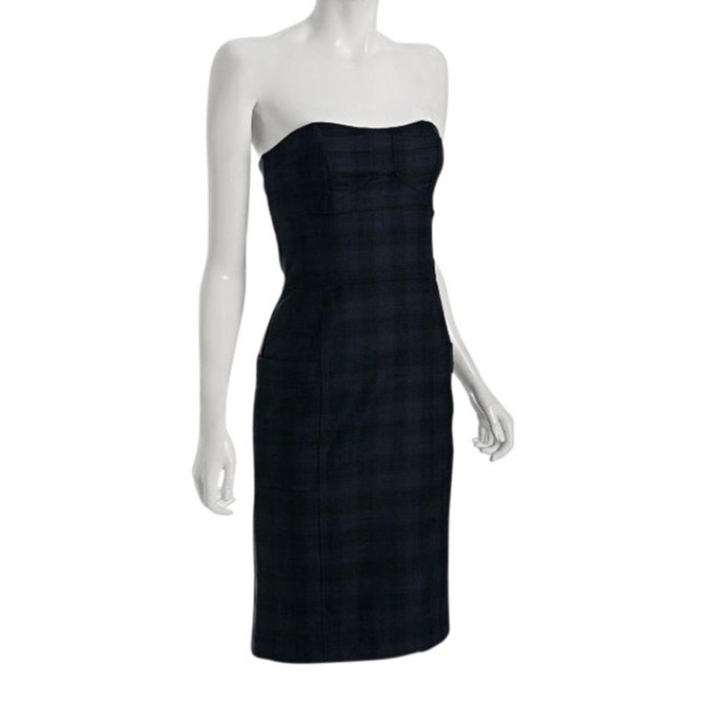 NEW Plaid French Connection Wool Tartan Dress